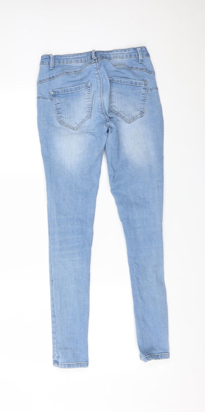 Womens UK Size 10 GOODIES Regular Fit Skinny Blue Jeans
