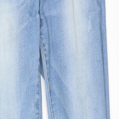 Womens UK Size 10 GOODIES Regular Fit Skinny Blue Jeans