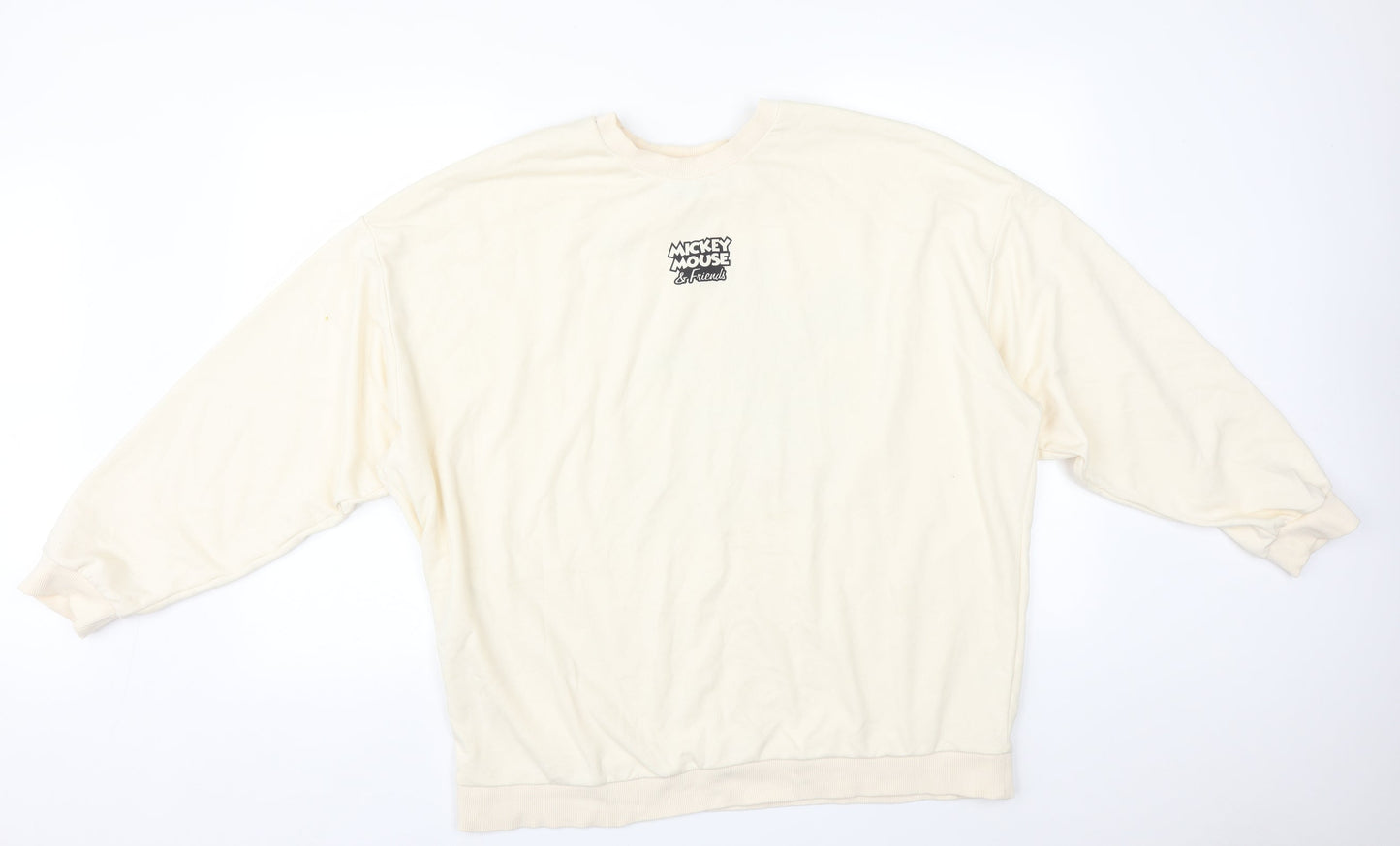 George Womens White   Pullover Sweatshirt Size L
