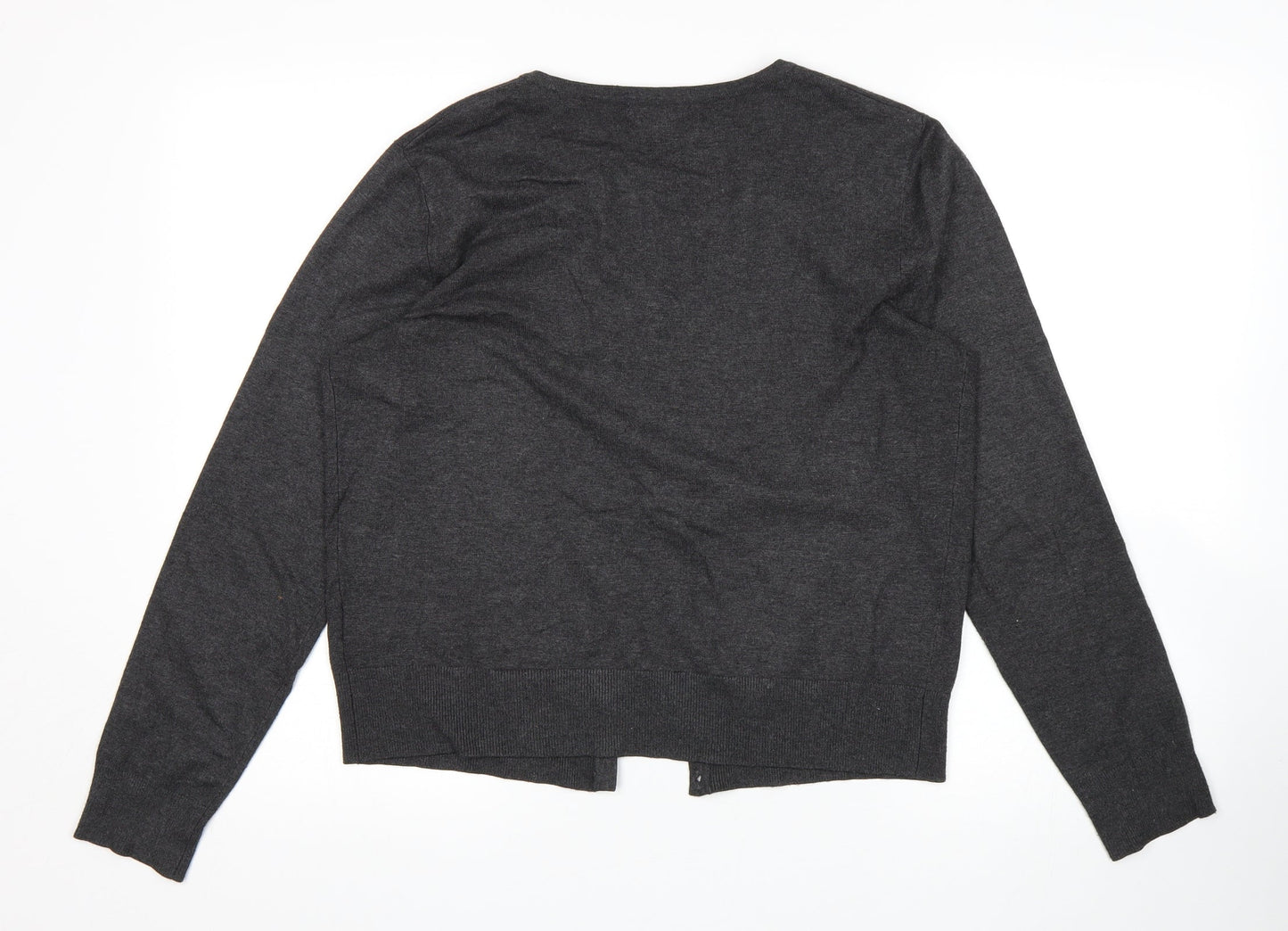 Cable & Gauge Womens Gold Floral  Cardigan Jumper Size M