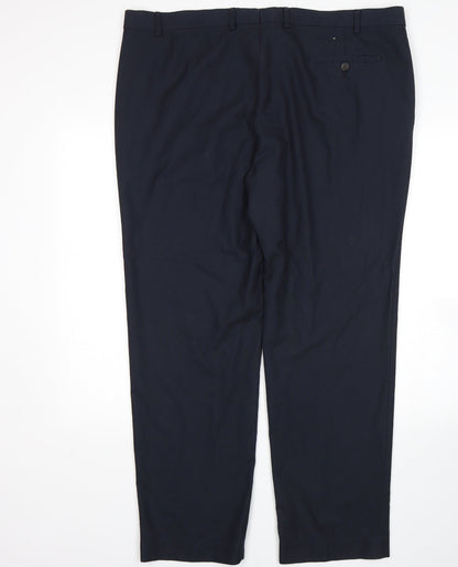 Womens UK Size 42 M&S Regular Fit  Blue Trousers