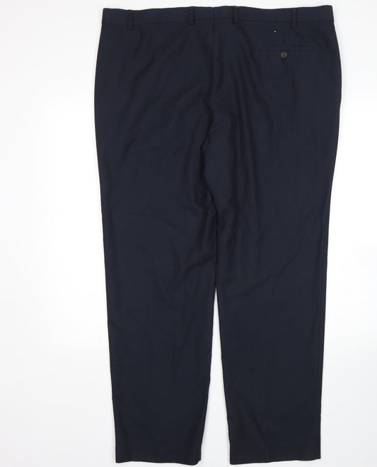 Womens UK Size 42 M&S Regular Fit  Blue Trousers