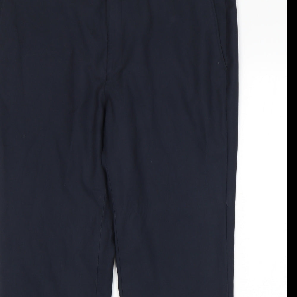 Womens UK Size 42 M&S Regular Fit  Blue Trousers