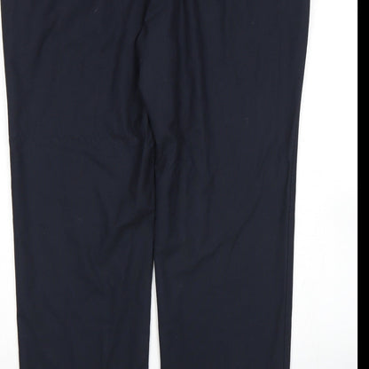 Womens UK Size 42 M&S Regular Fit  Blue Trousers