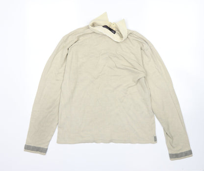 Back view of Tony Cooper women’s beige basic polo, size L