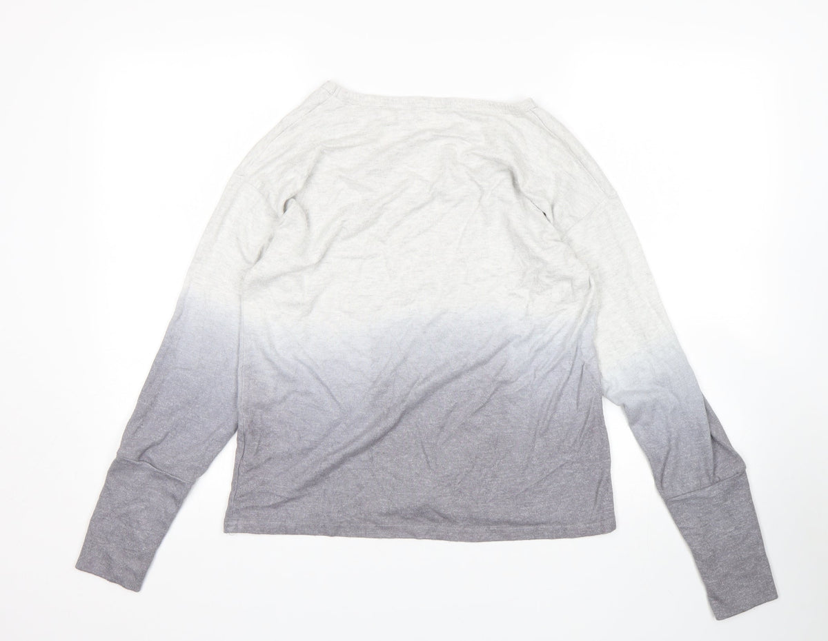 Back view of Primark women’s grey top pyjama top, size M