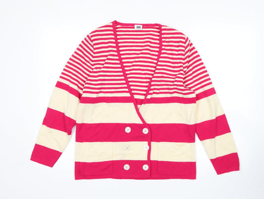 Womens UK Size 12 LUCIA Multicoloured Cardigan Jumper