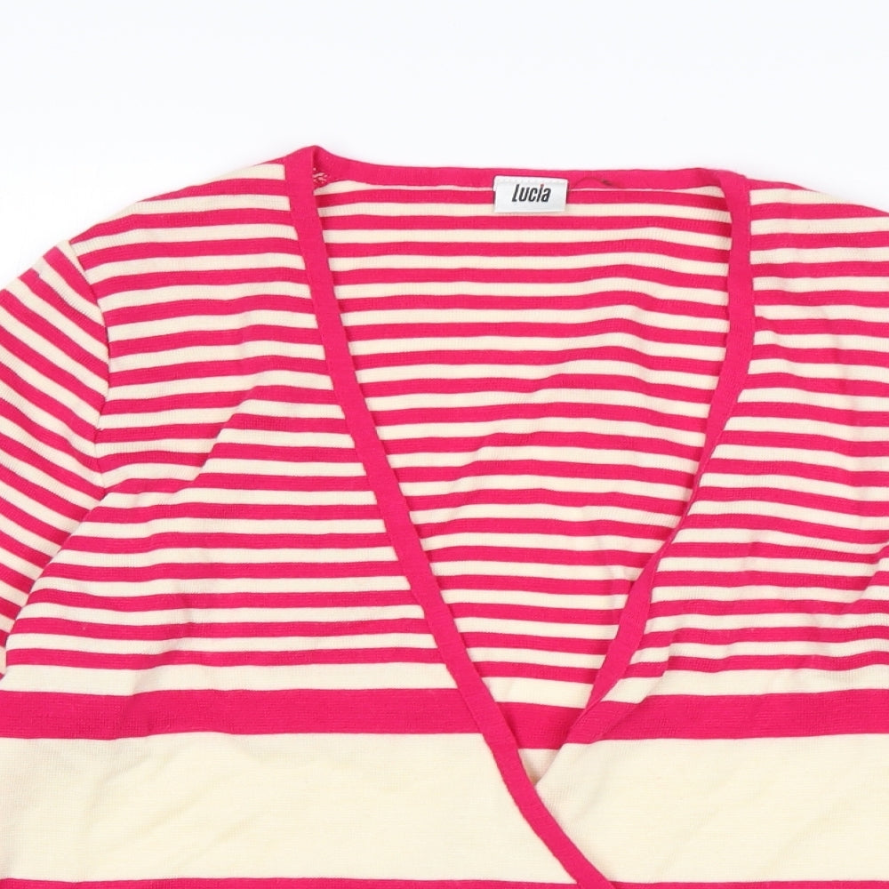 Womens UK Size 12 LUCIA Multicoloured Cardigan Jumper