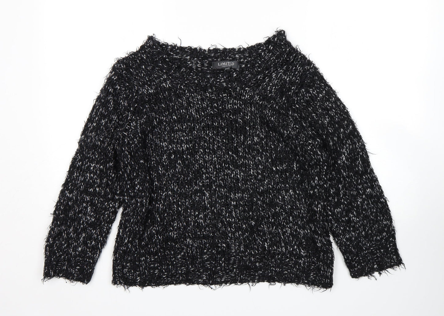 Womens UK Size 16 Limited Collection Black Pullover Jumper