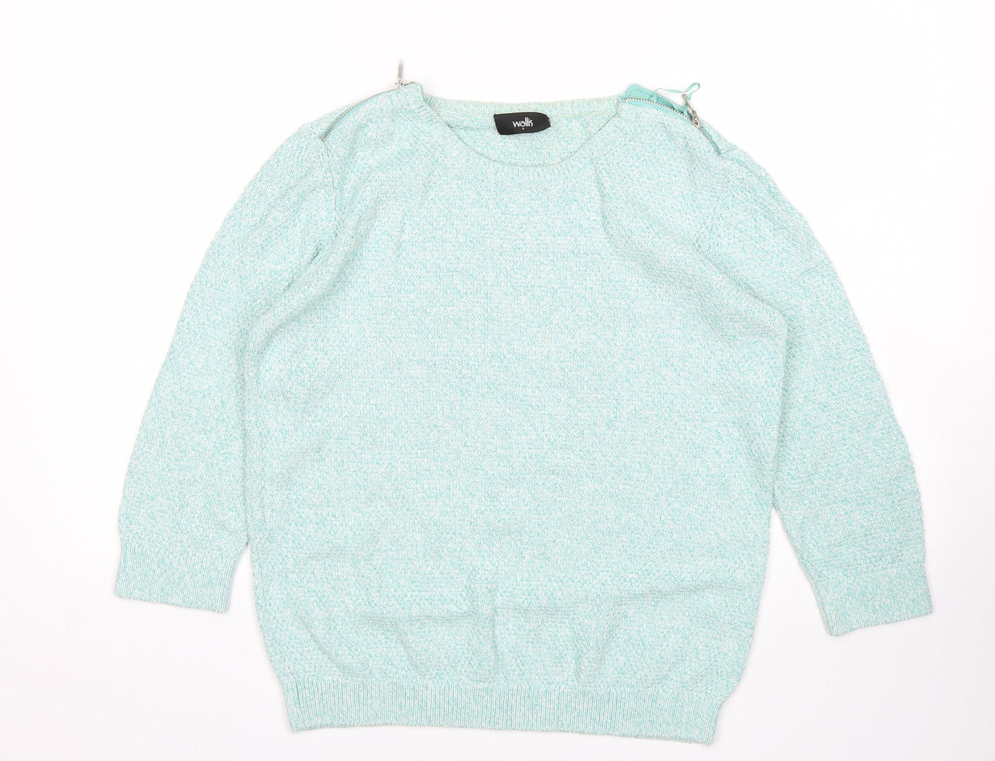 Womens UK Size S Wallis Green Pullover Jumper