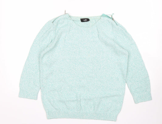 Womens UK Size S Wallis Green Pullover Jumper
