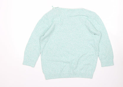 Womens UK Size S Wallis Green Pullover Jumper