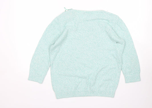 Womens UK Size S Wallis Green Pullover Jumper