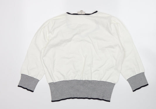 CC Womens Multicoloured Striped  Pullover Jumper Size XL