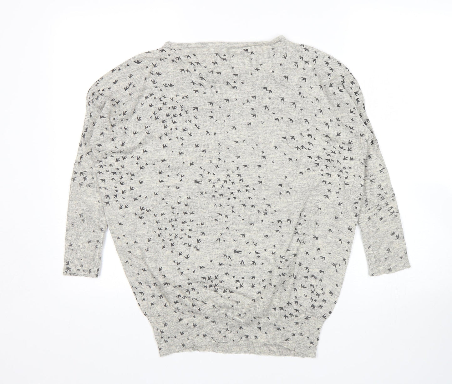Womens UK Size S Tenki Grey Pullover Jumper