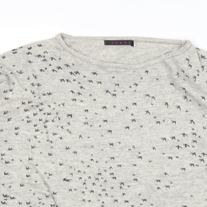Womens UK Size S Tenki Grey Pullover Jumper