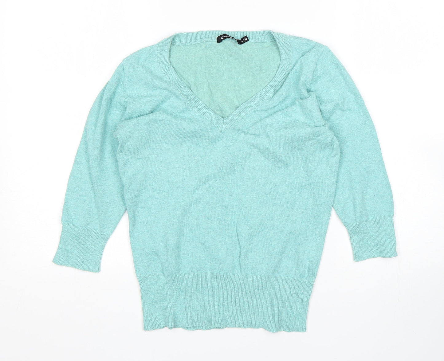 Womens UK Size 10 Atmosphere Green Pullover Jumper
