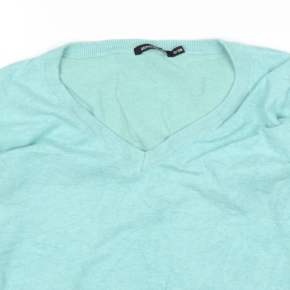 Womens UK Size 10 Atmosphere Green Pullover Jumper