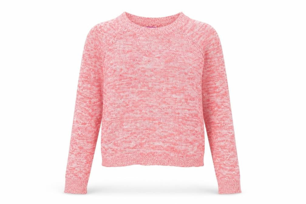 Front view of Aqua women’s pink jumper, size L