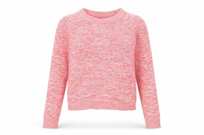 Front view of Aqua women’s pink jumper, size L