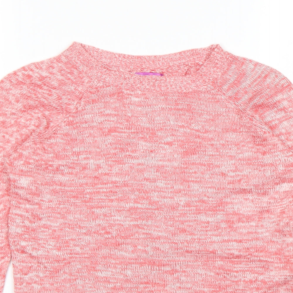 Aqua Womens Pink   Pullover Jumper Size L