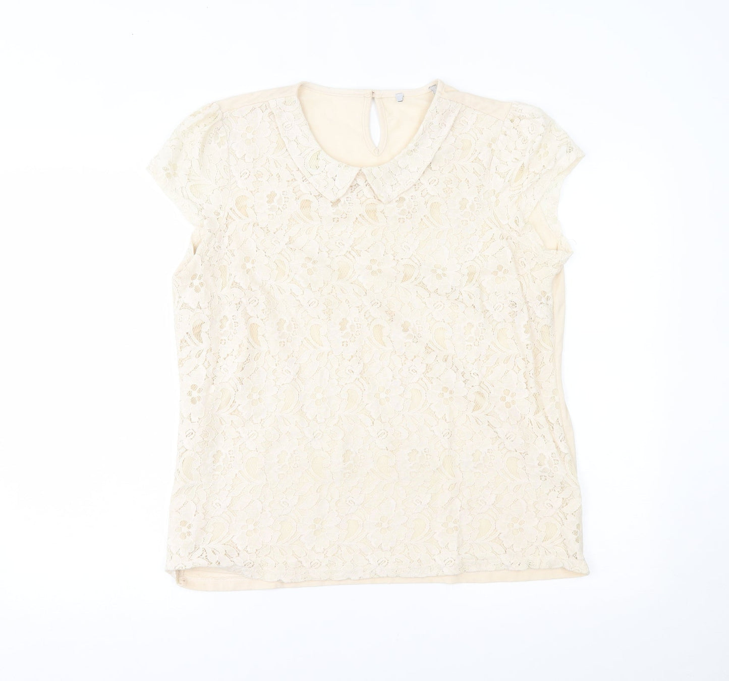 George Womens Beige   Basic Blouse Size 16