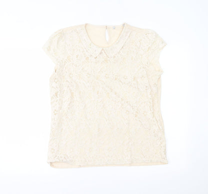 George Womens Beige   Basic Blouse Size 16