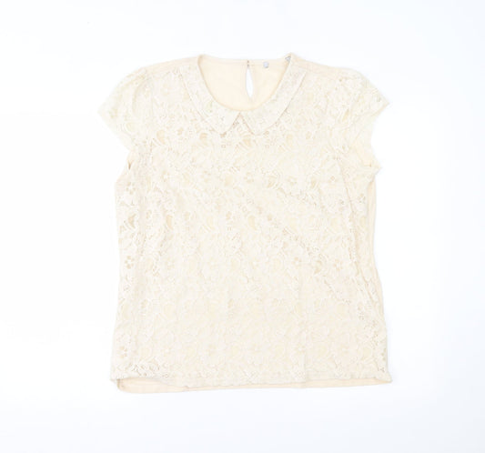 George Womens Beige   Basic Blouse Size 16