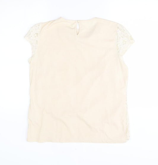 George Womens Beige   Basic Blouse Size 16