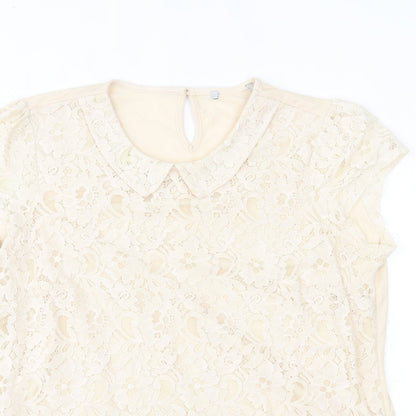 George Womens Beige   Basic Blouse Size 16