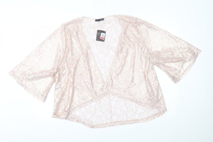 Primark Womens Pink Floral  Cardigan Jumper Size S