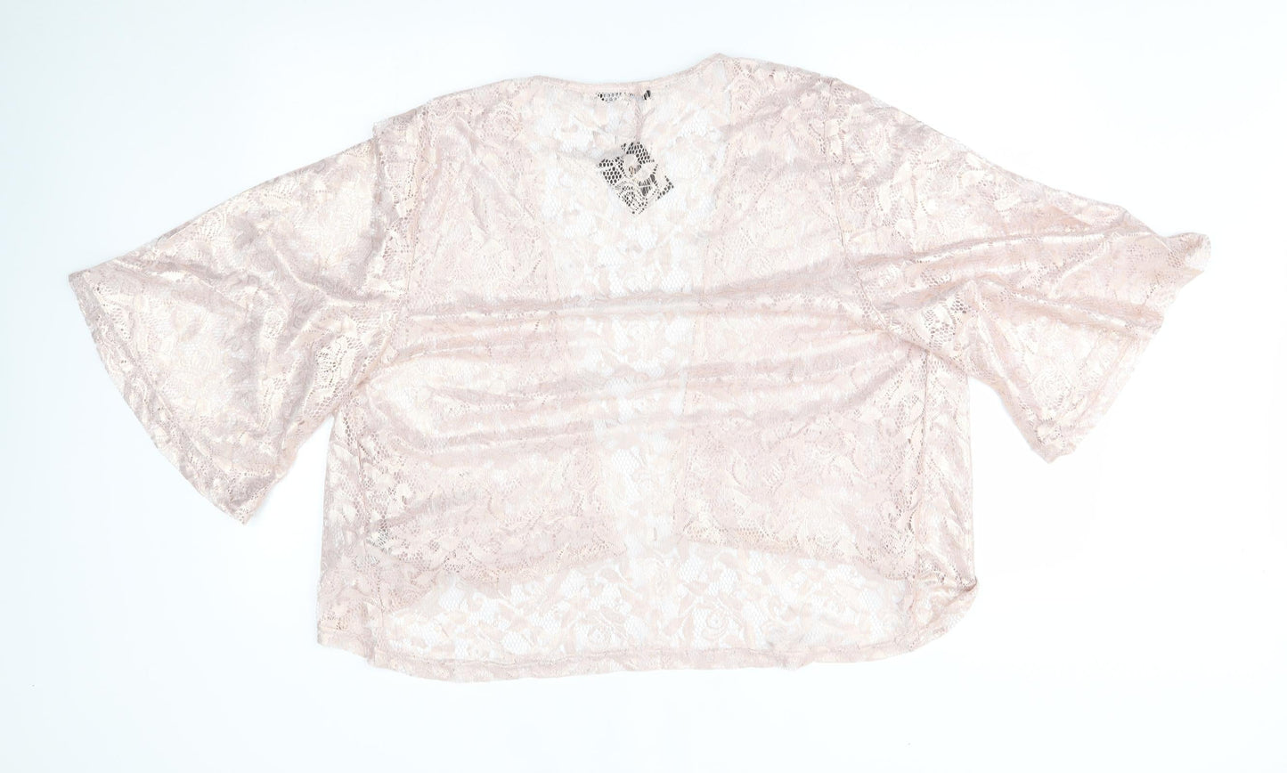 Primark Womens Pink Floral  Cardigan Jumper Size S