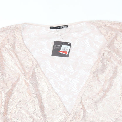 Primark Womens Pink Floral  Cardigan Jumper Size S