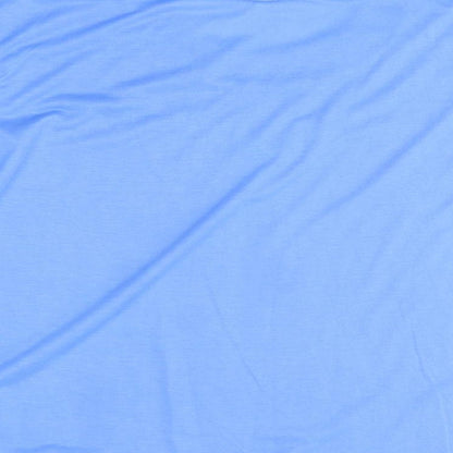 Womens UK Size 2XL Preworn Blue Basic Blouse
