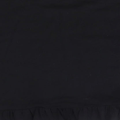 Womens UK Size M Zara Black Basic Blouse