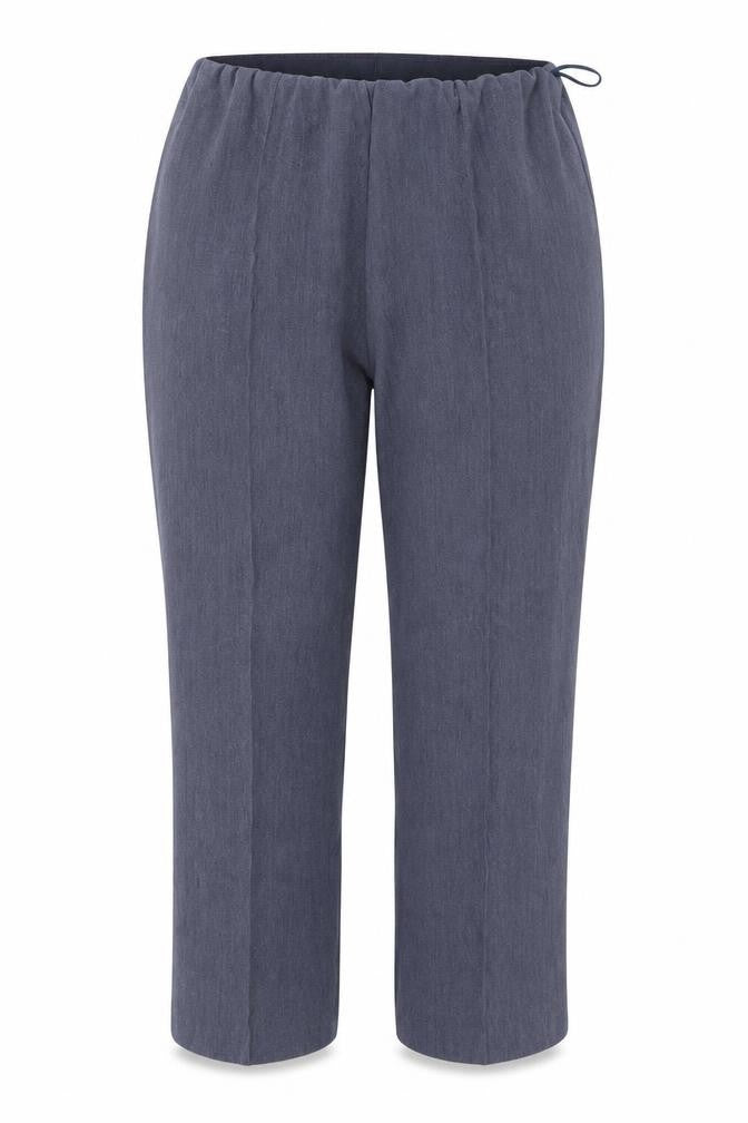 Front view of Classics women’s blue trousers, size UK 18, 24-inch leg