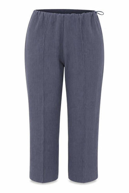 Front view of Classics women’s blue trousers, size UK 18, 24-inch leg