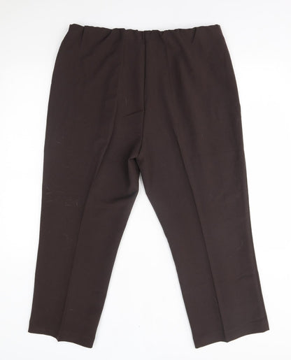 Classic Womens Brown   Trousers  Size 18 L25 in - comfort plus