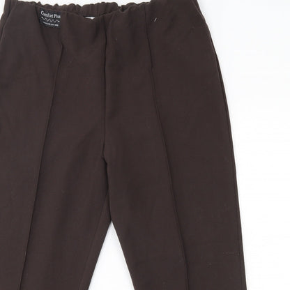 Classic Womens Brown   Trousers  Size 18 L25 in - comfort plus