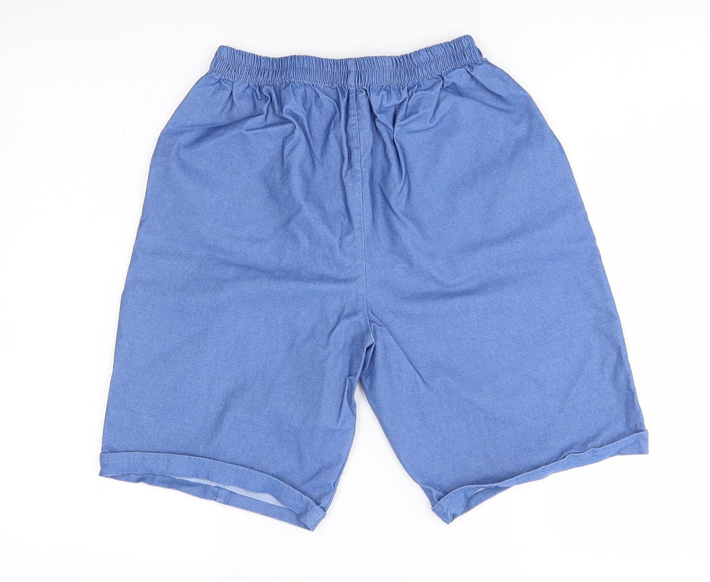 Preworn Mens Blue   Bermuda Shorts Size 22 in