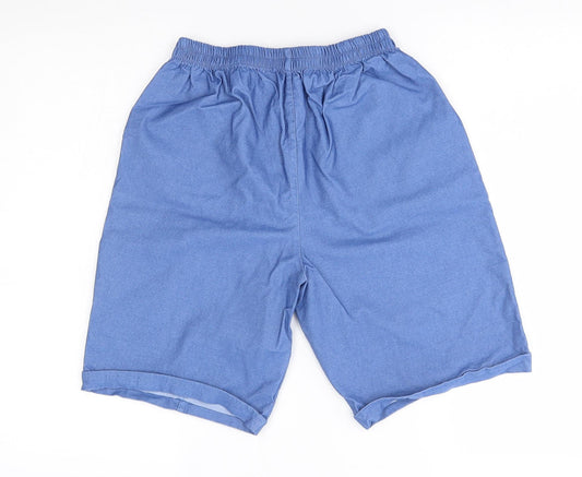 Preworn Mens Blue   Bermuda Shorts Size 22 in