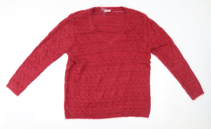Damart Womens Red   Pullover Jumper Size 20