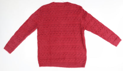 Damart Womens Red   Pullover Jumper Size 20