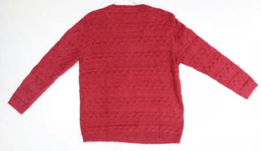 Damart Womens Red   Pullover Jumper Size 20