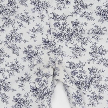 George Womens White Floral  Bermuda Shorts Size XL -