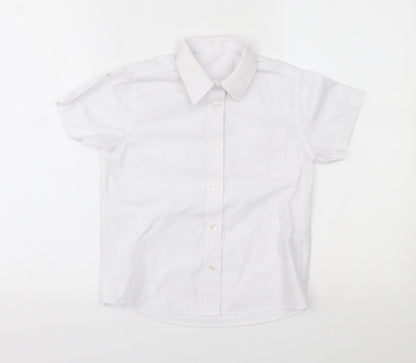 Matalan Boys White   Basic Button-Up Size 8 Years