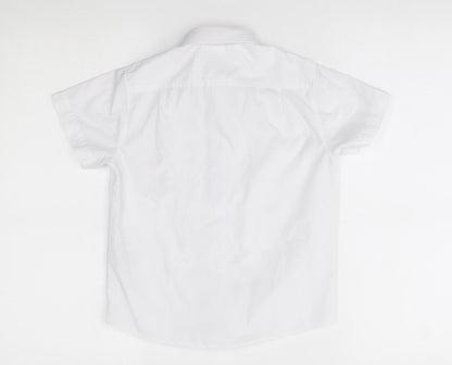 Matalan Boys White   Basic Button-Up Size 8 Years