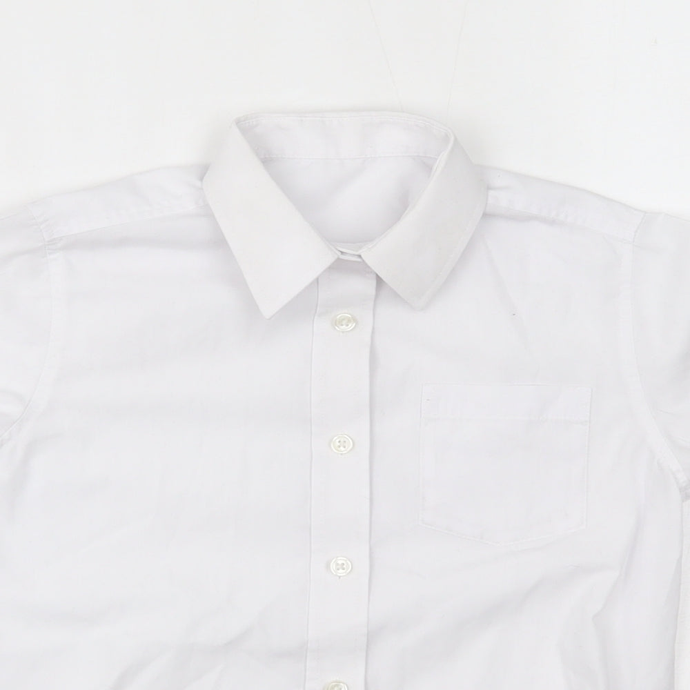 Matalan Boys White   Basic Button-Up Size 8 Years