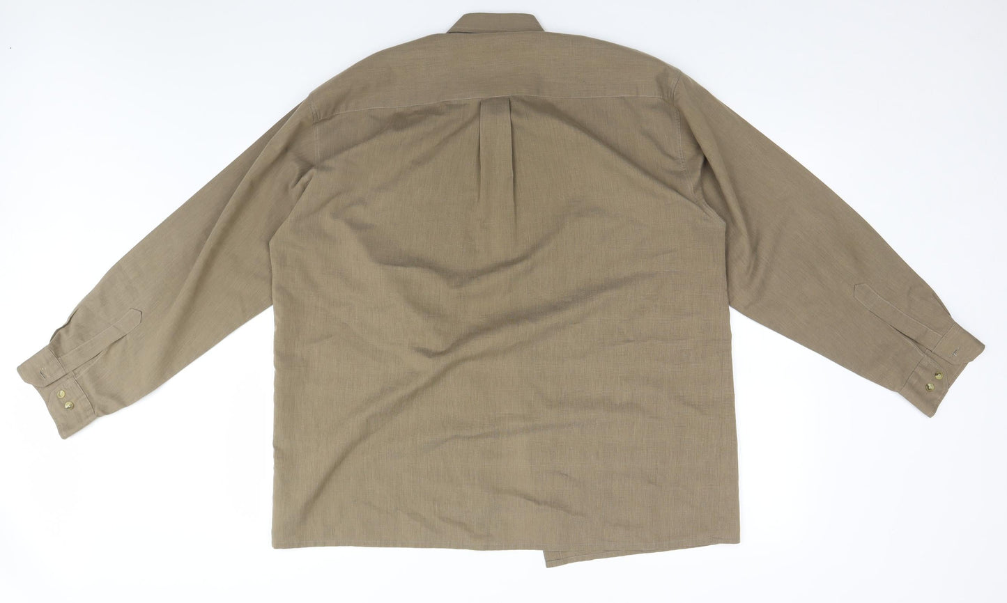 Sangan Mens Beige    Button-Up Size 16.5