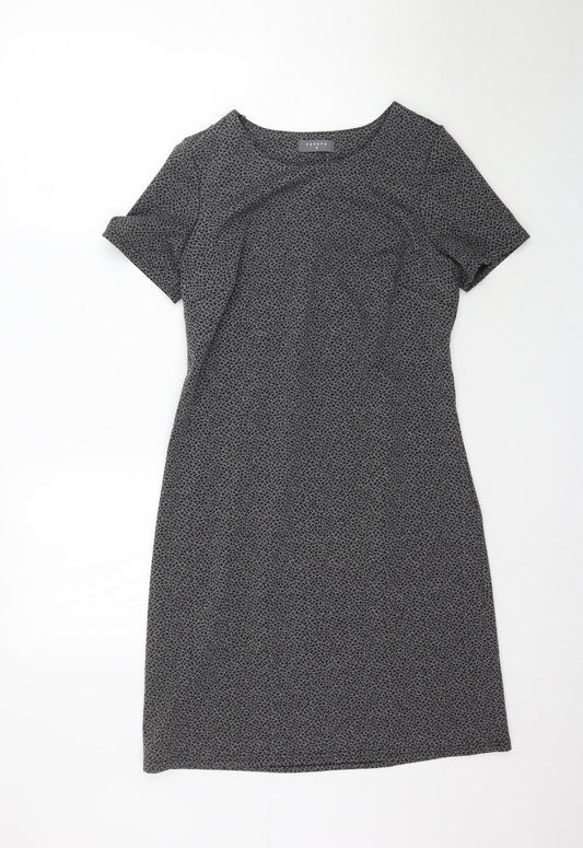 Matalan Womens Grey   Shift  Size 8  - Dotted pattern